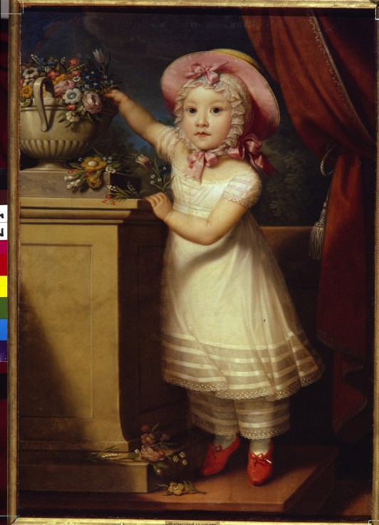 Portrait of Ekaterina Dmitrievna Obreskova (1822-1874) de Unbekannter Künstler