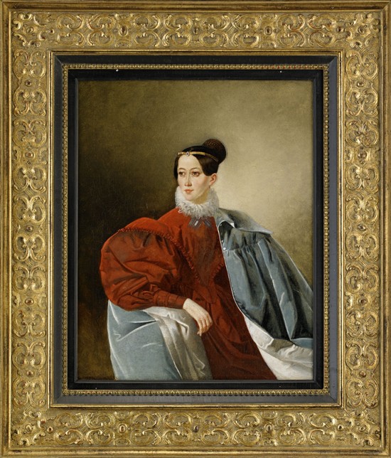 Portrait of Countess Yelizaveta Ivanovna Kropotkina (1803-1836), née Dorokhova de Unbekannter Künstler