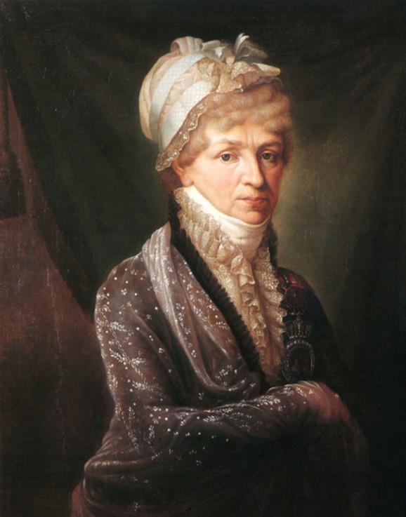 Portrait of Princess Natalya Petrovna Galitzine (1741-1837) de Unbekannter Künstler