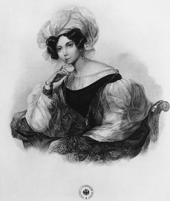 Portrait of Princess Zinaida Alexandrovna Volkonskaya (1792-1862) de Unbekannter Künstler