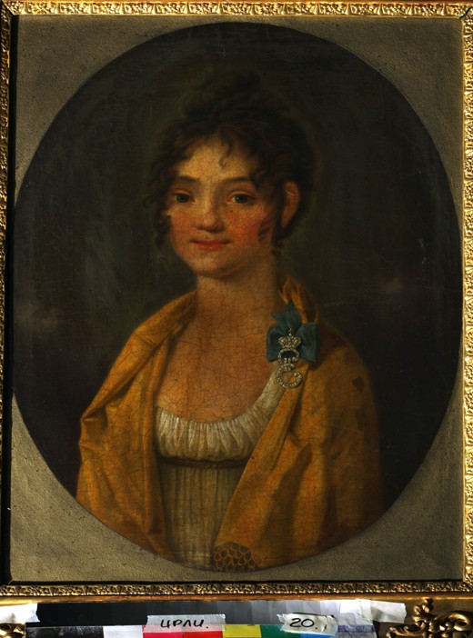 Portrait of Countess Anna Alexeyevna Orlova of Chesma (1785-1848) de Unbekannter Künstler