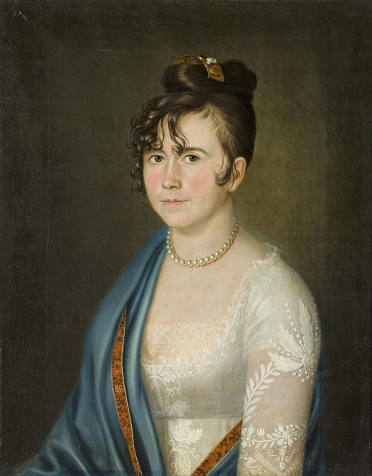 Portrait of Countess Anna Vladimirovna Bobrinskaya (1769-1846) de Unbekannter Künstler