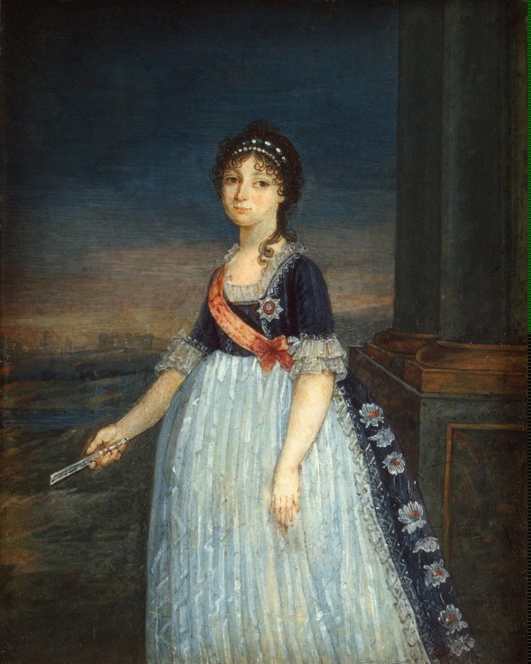 Portrait of Duchess Anna Feodorovna of Russia (1781-1860), Princess Juliane of Saxe-Coburg-Saalfeld de Unbekannter Künstler