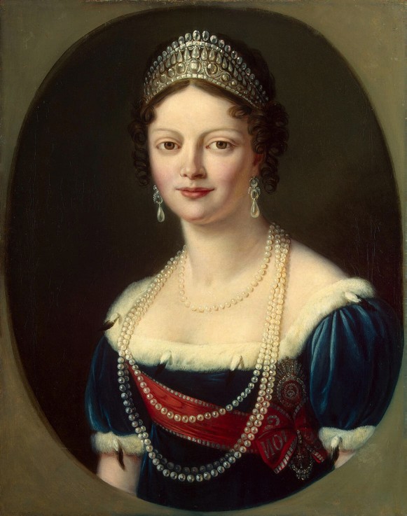 Portrait of Grand Duchess Catherine Pavlovna of Russia (1788-1819) de Unbekannter Künstler