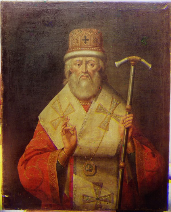Portrait of Iona III Sysoevich, Metropolitan of Rostov, Builder of the Rostov Kremlin de Unbekannter Künstler