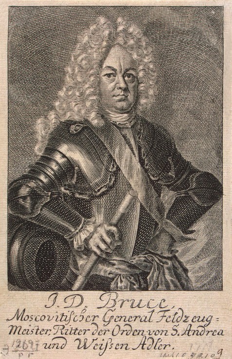 Portrait of Jacob Daniel Bruce (1669-1735) de Unbekannter Künstler
