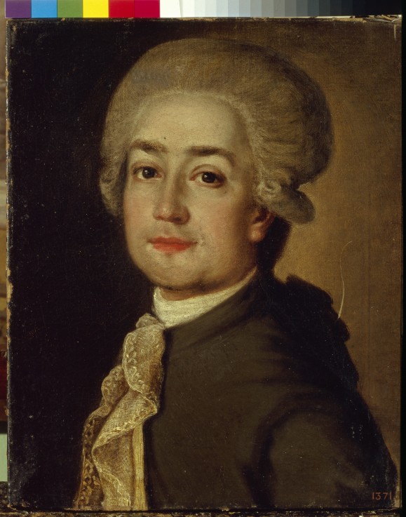 Portrait of the Composer Fyodor Fyodorovich Makarov (1756-1821) de Unbekannter Künstler