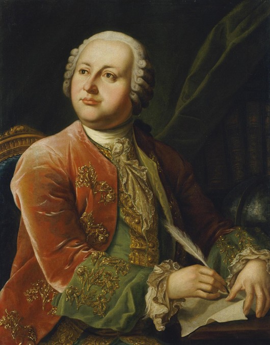 Portrait of Mikhail V. Lomonosov (1711-1765) de Unbekannter Künstler