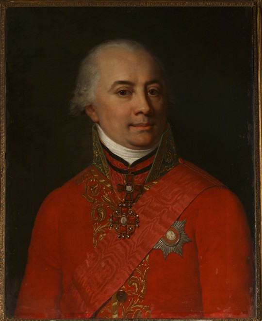 Portrait of the writer Mikhail Nikitich Muravyov (1757-1807) de Unbekannter Künstler