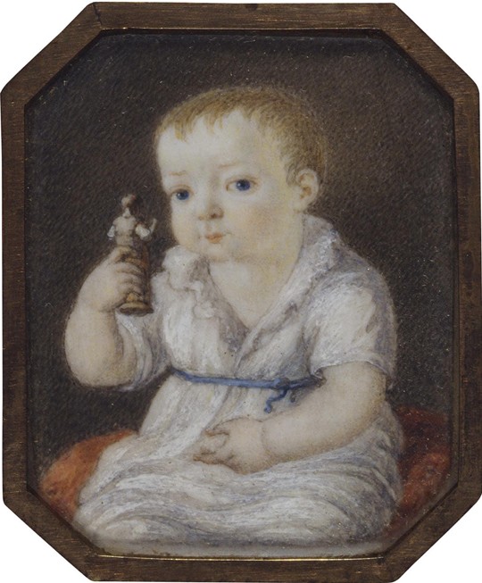 Portrait of Sergey Ivanovich Volkov as child de Unbekannter Künstler