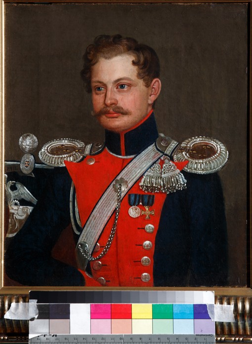 Portrait of a staff captain of 3rd Elisavetgrad Hussar Regiment de Unbekannter Künstler