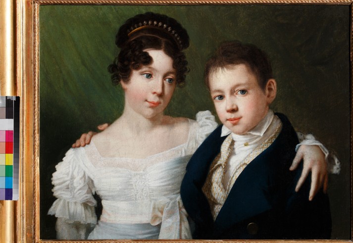 Princess Alexandrine of Prussia (1803-1892) and Prince Albert of Prussia (1809-1872) de Unbekannter Künstler