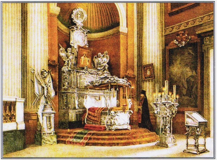 The shrine of Saint Alexander Nevsky de Unbekannter Künstler