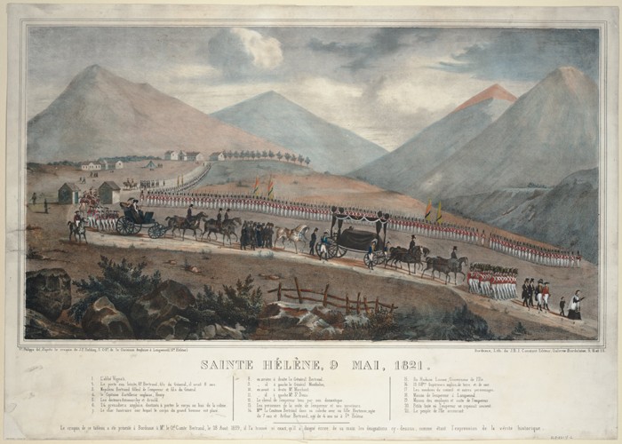 Saint Helena, 9th May 1821 de Unbekannter Künstler