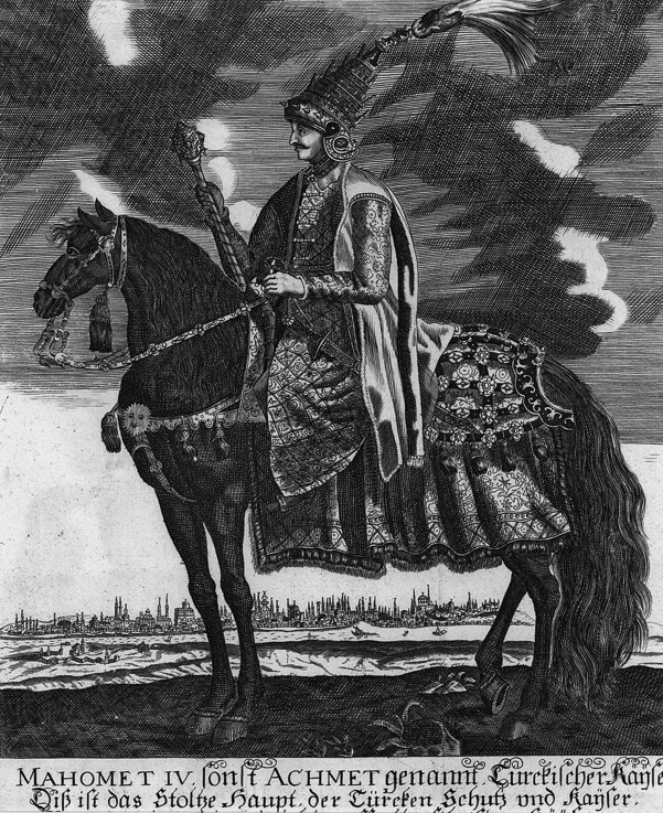 Sultan of the Ottoman Empire Mehmed IV, on horseback de Unbekannter Künstler