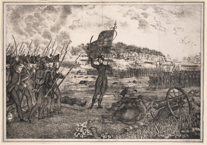 Polish-Russian war scene, 1831 de Unbekannter Künstler