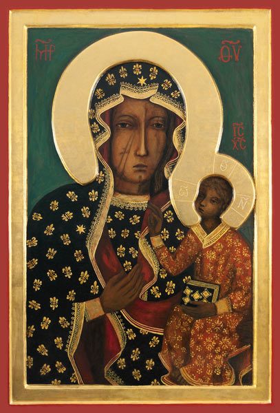 The Black Madonna of Czestochowa (Copy) de Unbekannter Künstler