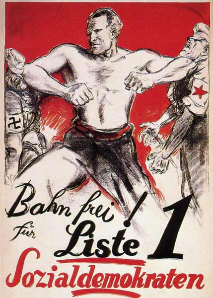 Vote Social Democrats. SPD election poster de Unbekannter Künstler