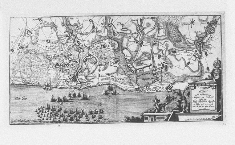 The capture of the Prussian fortress of Kolberg on 16 December 1761 de Unbekannter Meister