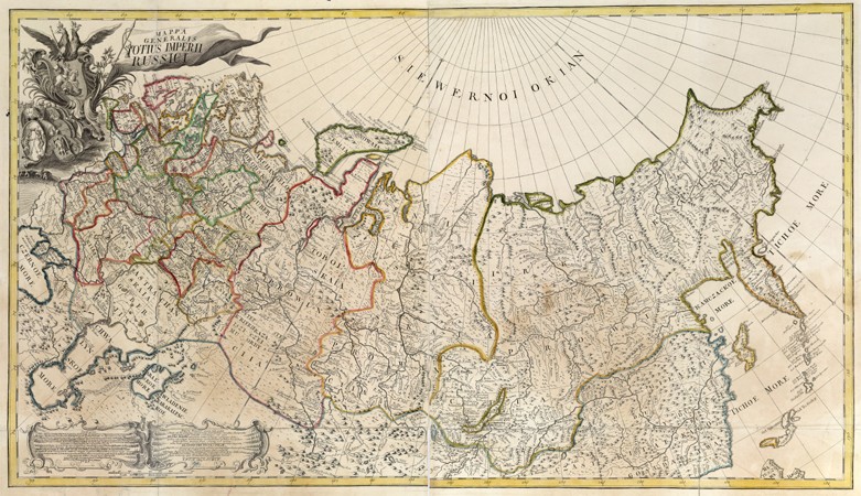 First General Map of the Russian Empire de Unbekannter Meister