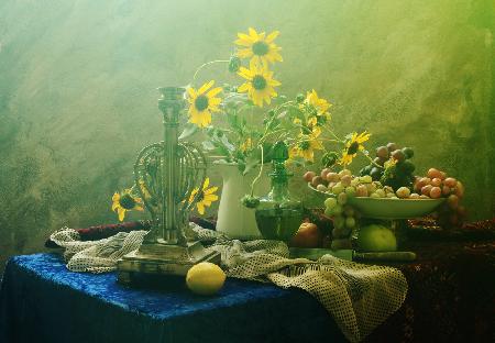 Still Life in green tones