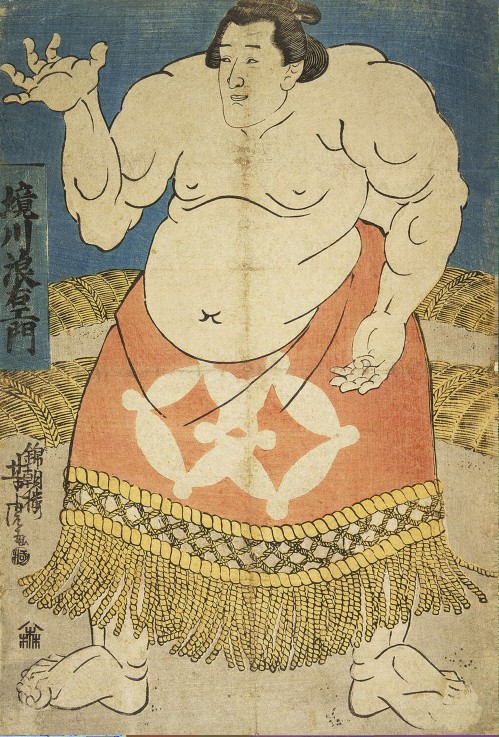 The Sumo Wrestler Sakaigawa Namiemon de Utagawa Yoshitora