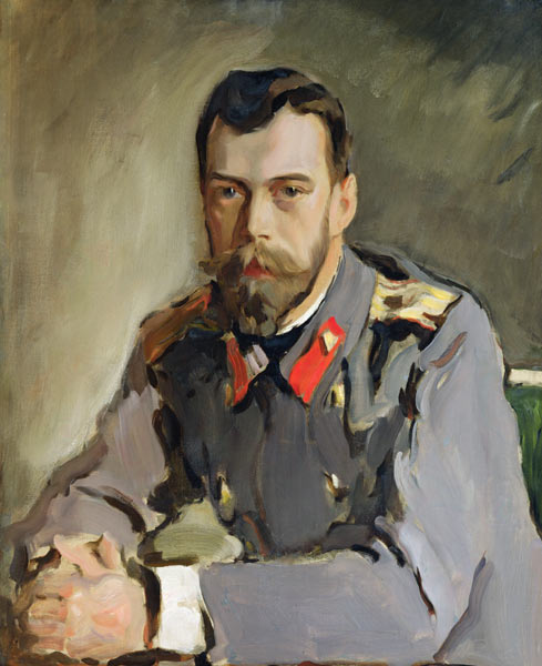 Portrait of Emperor Nicholas II (1868-1918) de Valentin Alexandrowitsch Serow