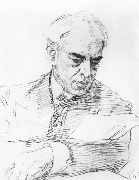 Portrait of the Regisseur Konstantin S. Stanislavsky (1863-1938) de Valentin Alexandrowitsch Serow