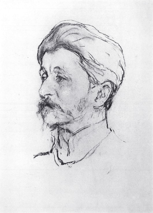 Portrait of the painter Mikhail Alexandrovich Vrubel de Valentin Alexandrowitsch Serow