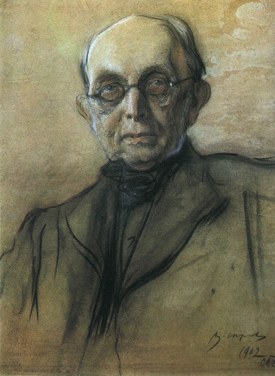 Portrait of Konstantin Petrovich Pobedonostsev, the Ober-Procurator of the Holy Synod de Valentin Alexandrowitsch Serow