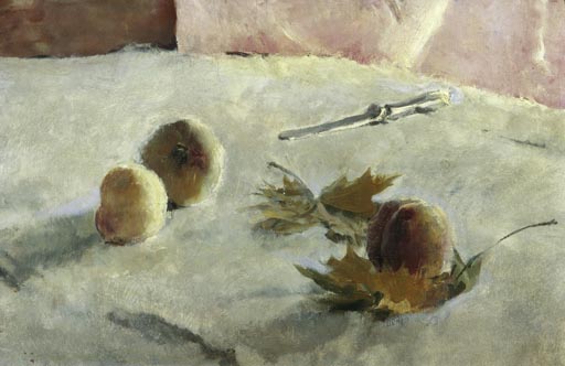 Maedchen mit Pfirsichen de Valentin Alexandrowitsch Serow