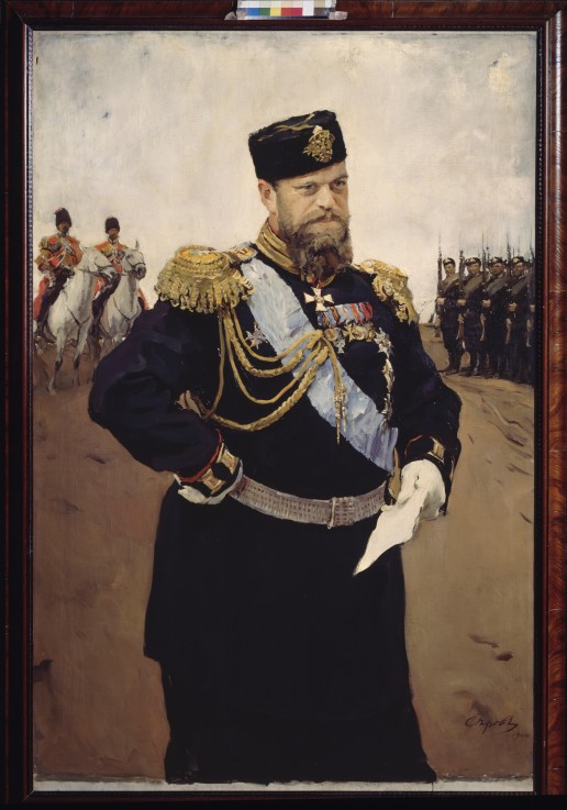 Portrait of the Emperor Alexander III (1845-1894) de Valentin Alexandrowitsch Serow