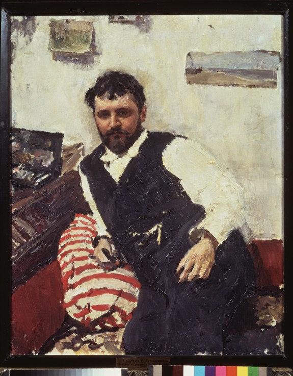 Portrait of the artist Konstantin Korovin (1861-1939) de Valentin Alexandrowitsch Serow