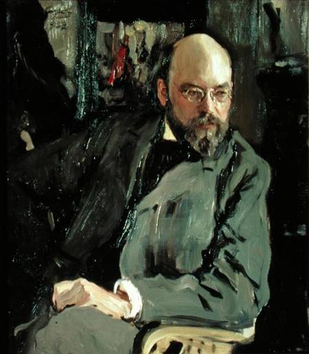 Portrait of Ilya Ostrouhov (1858-1929) de Valentin Alexandrowitsch Serow