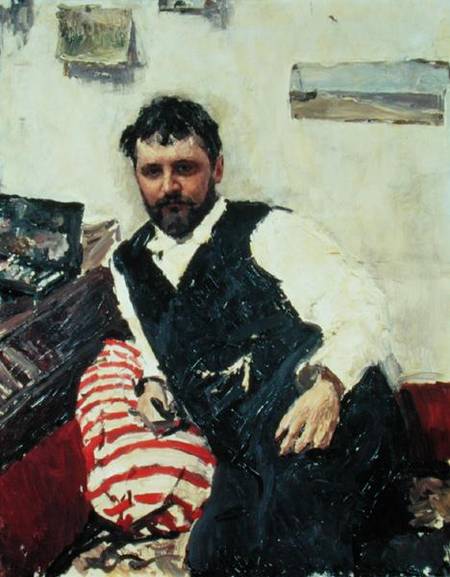Portrait of Konstantin Korovin (1861-1939) de Valentin Alexandrowitsch Serow