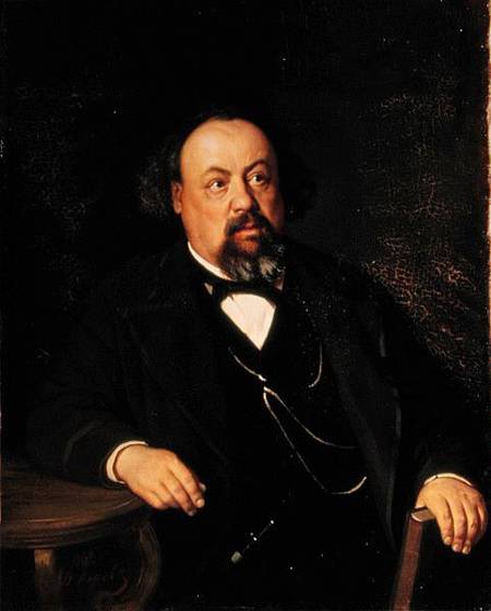 Portrait of Alexey Fiofilaktovich Pisemsky (1821-81) de Vasili Grigorevich Perov