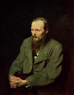 Portrait of Fyodor Dostoyevsky (1821-81) 1872 (oil on canvas) de Vasili Grigorevich Perov