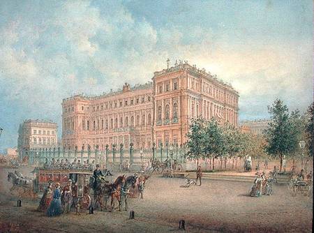 View of the Nikolayevsky Palace, St. Petersburg de Vasili Semenovich Sadovnikov