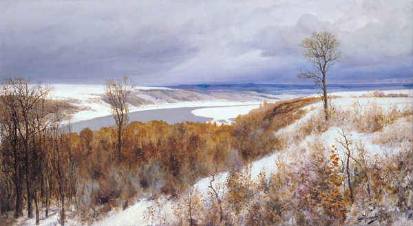 First snow de Vasilij Dimitrijewitsch Polenov