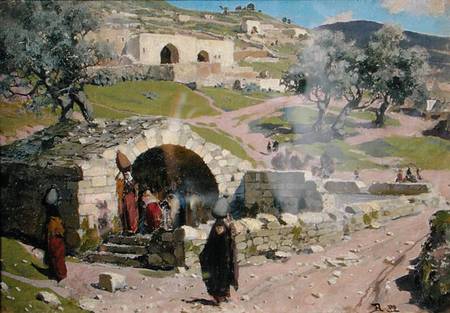 The Virgin Spring in Nazareth de Vasilij Dimitrijewitsch Polenov