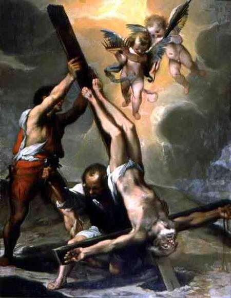 The Crucifixion of Saint Peter de Ventura di Arcangelo Salimbeni