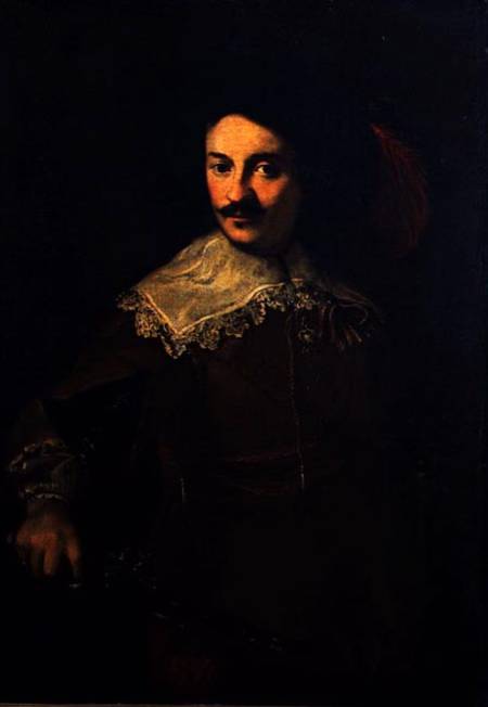 Self Portrait with a Pistol de Ventura di Arcangelo Salimbeni