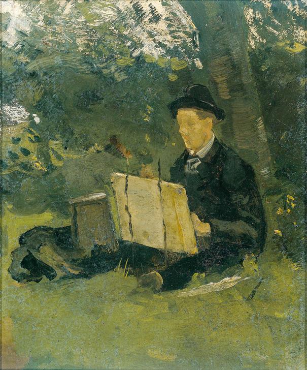 painting under a tree de Jan Verkade