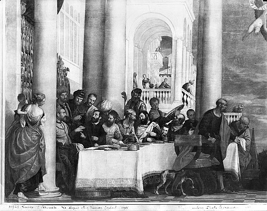 The Meal at the House of Simon the Pharisee, detail of the left hand side de Veronese, Paolo (eigentl. Paolo Caliari)