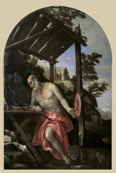Veronese / St.Jerome / Paint./ c.1580 de Veronese, Paolo (eigentl. Paolo Caliari)