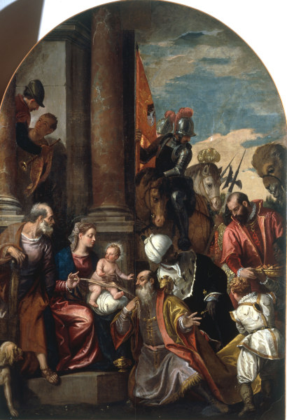 P.Veronese / Adoration of the Kings /Ptg de Veronese, Paolo (eigentl. Paolo Caliari)
