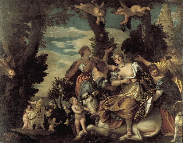 Veronese / Rape of Europa / Ptg./ c.1580 de Veronese, Paolo (eigentl. Paolo Caliari)