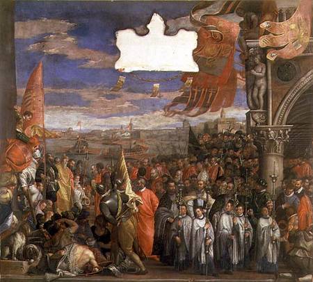 The Doge Andrea Contarini Returning Victorious from Chioggia de Veronese, Paolo (eigentl. Paolo Caliari)