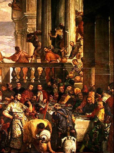 The Marriage Feast at Cana, detail of the right hand side de Veronese, Paolo (eigentl. Paolo Caliari)