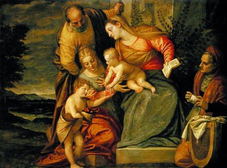 The Holy Family with St. Elizabeth and John the Baptist de Veronese, Paolo (eigentl. Paolo Caliari)